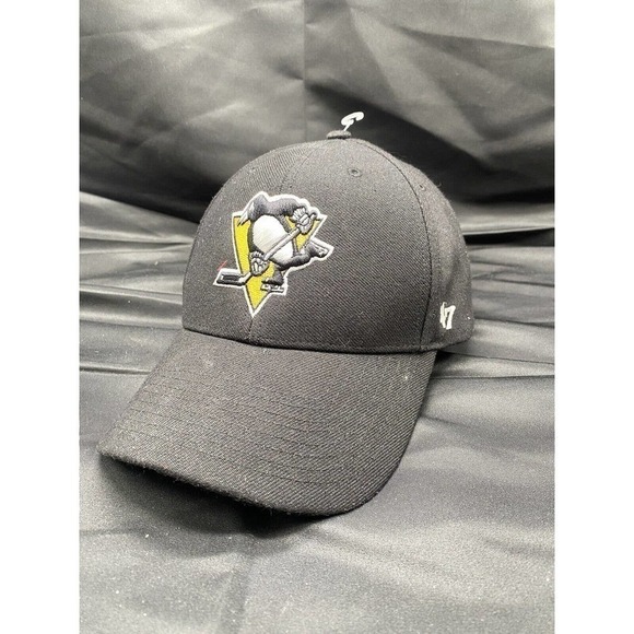 ’47 Other - Pittsburgh Penguins NHL ‘47 Brand Adjustable Black Ball Cap Hat EUC